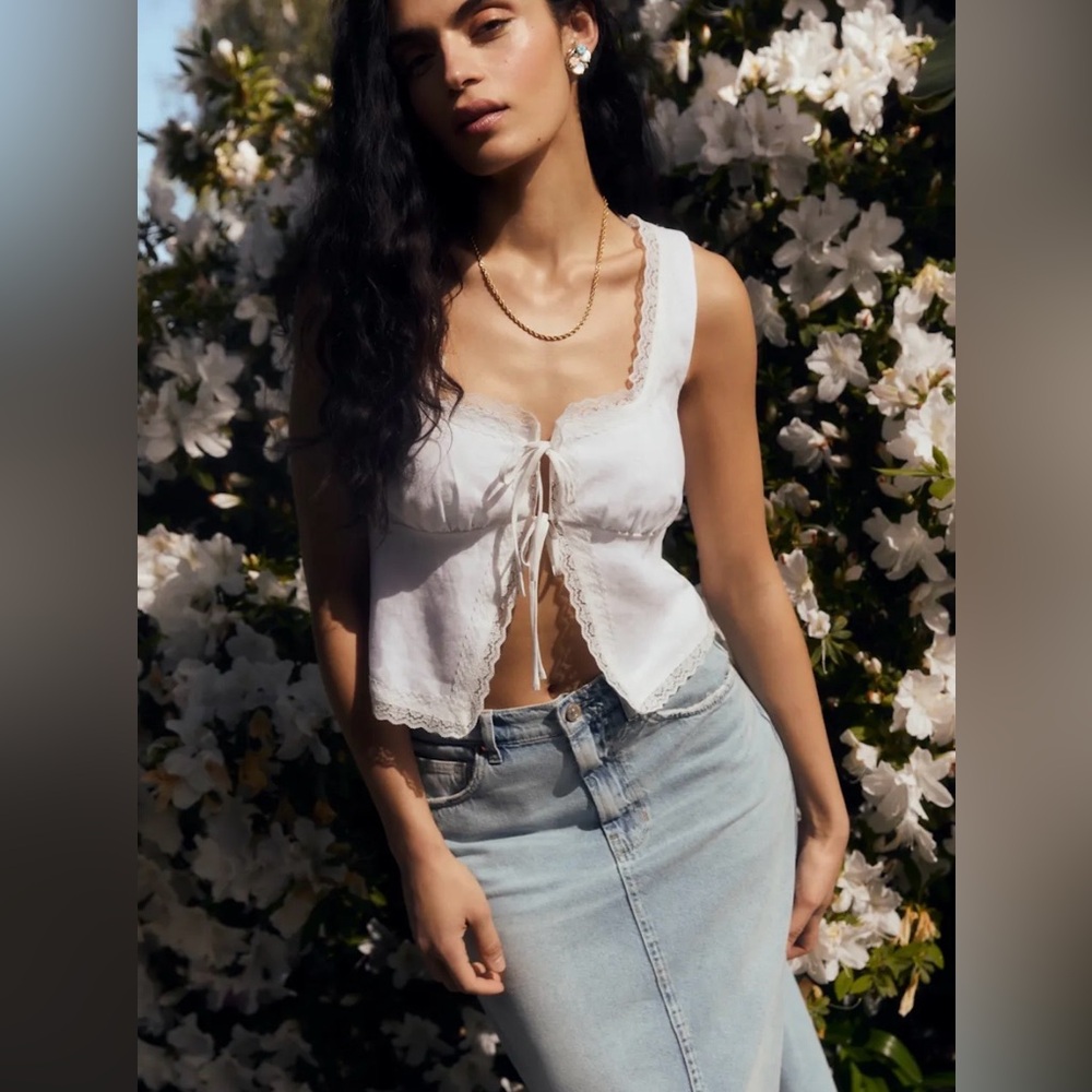 Reformation - Rosalie Linen Top